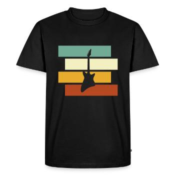 Rock Retro - Men's Premium Organic T-Shirt - black - Front - Nico (187cm)