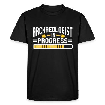 Archaeologist Gift Archaeology - Men's Premium Organic T-Shirt - black - Front - Nico (187cm)