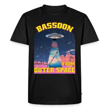 Bassoon from outer space. Bassoon from outer space. - Men's Premium Organic T-Shirt - black - Front - Nico (187cm)
