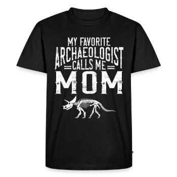 Archaeologist Gift Archaeology - Men's Premium Organic T-Shirt - black - Front - Nico (187cm)