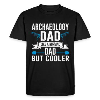 Archaeologist Gift Archaeology - Men's Premium Organic T-Shirt - black - Front - Nico (187cm)