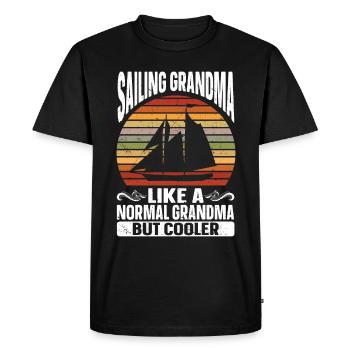 Voilier Cadeau Voilier Capitaine de navigation - T-shirt Premium bio Homme - noir - Devant - Nico (187cm)