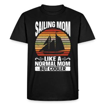 Voilier Cadeau Voilier Capitaine de navigation - T-shirt Premium bio Homme - noir - Devant - Nico (187cm)
