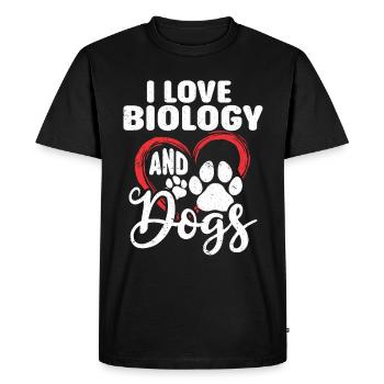 Biology Gift Biologist - Men's Premium Organic T-Shirt - black - Front - Nico (187cm)