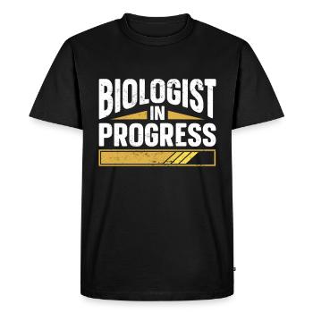 Biology Gift Biologist - Men's Premium Organic T-Shirt - black - Front - Nico (187cm)