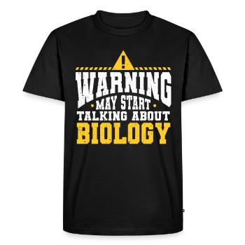 Biology Gift Biologist - Men's Premium Organic T-Shirt - black - Front - Nico (187cm)