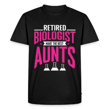 Biology Gift Biologist - Men's Premium Organic T-Shirt - black - Front - Nico (187cm)
