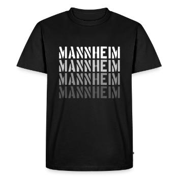 Mannheim - T-shirt Premium bio Homme - noir - Devant - Nico (187cm)