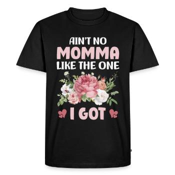 Best Momma I Got - Men's Premium Organic T-Shirt - black - Front - Nico (187cm)