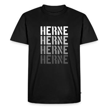 Herne - T-shirt Premium bio Homme - noir - Devant - Nico (187cm)