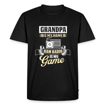 Ham Radio Amateur Radio Ham Radio Operator - Men's Premium Organic T-Shirt - black - Front - Nico (187cm)
