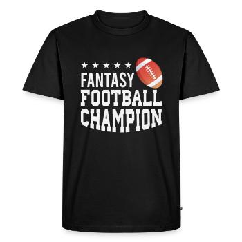 Fans de football américain Joueur de football Fantasy - T-shirt Premium bio Homme - noir - Devant - Nico (187cm)