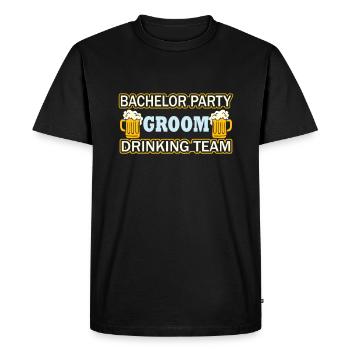 Drôle de mariage assorti à la mariée et au marié Marié - T-shirt Premium bio Homme - noir - Devant - Nico (187cm)