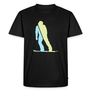 Snowboarding Retro - Men's Premium Organic T-Shirt - black - Front - Nico (187cm)