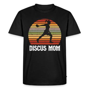 Discus Thrower Gift Discus Throwing - Men's Premium Organic T-Shirt - black - Front - Nico (187cm)