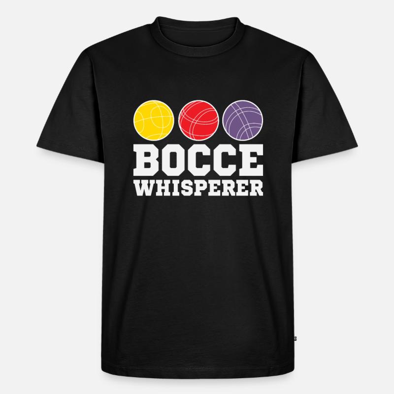 Bocce Player Funny Bocce - Men's Premium Organic T-Shirt - black