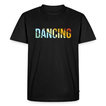 Dancing Retro - Men's Premium Organic T-Shirt - black - Front - Nico (187cm)