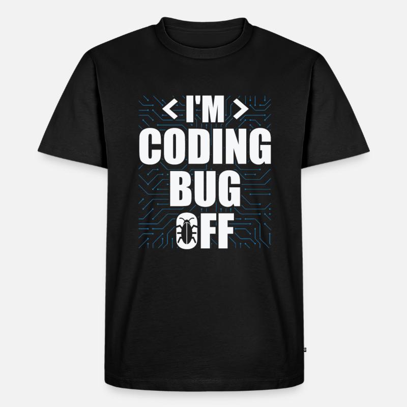 Informatik Admin Programmierer IT-Programmierer - Männer Premium Bio T-Shirt - Schwarz