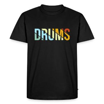 Camping Rétro - T-shirt Premium bio Homme - noir - Devant - Nico (187cm)