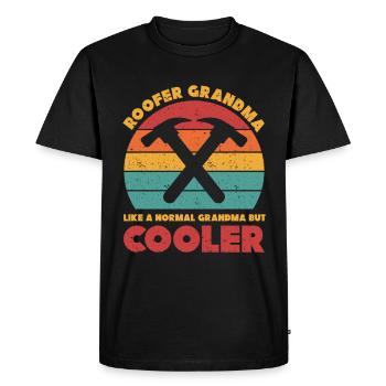 Roofer Gift Work Artisan Roofer - Men's Premium Organic T-Shirt - black - Front - Nico (187cm)
