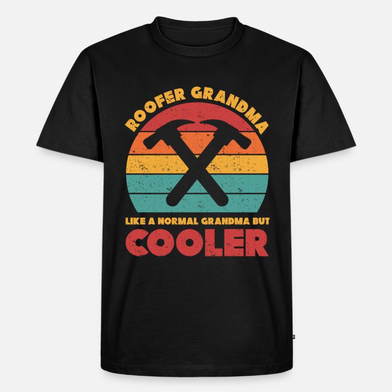 Dachdecker Geschenk Arbeit Handwerker Dachdecker - Männer Premium Bio T-Shirt - Schwarz