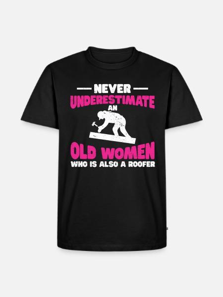 Dachdecker Geschenk Arbeit Handwerker Dachdecker - Männer Premium Bio T-Shirt - Schwarz