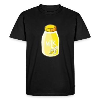 Amateur de fruits de banane Bananes drôles de bananes - T-shirt Premium bio Homme - noir - Devant - Nico (187cm)