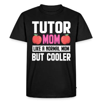 Tuteur Cadeau Tuteur - T-shirt Premium bio Homme - noir - Devant - Nico (187cm)