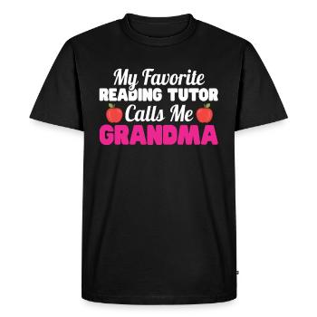 Tuteur Cadeau Tuteur - T-shirt Premium bio Homme - noir - Devant - Nico (187cm)