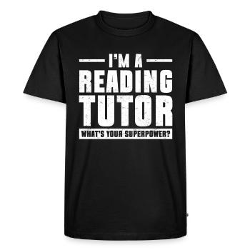 Tuteur Cadeau Tuteur - T-shirt Premium bio Homme - noir - Devant - Nico (187cm)