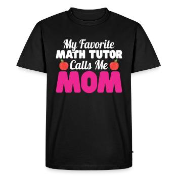Tuteur Cadeau Tuteur - T-shirt Premium bio Homme - noir - Devant - Nico (187cm)