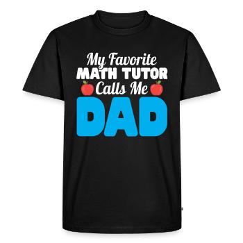 Tuteur Cadeau Tuteur - T-shirt Premium bio Homme - noir - Devant - Nico (187cm)