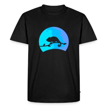 Chameleon Art Men Women Kids Boys Girls Chameleons - Men's Premium Organic T-Shirt - black - Front - Nico (187cm)