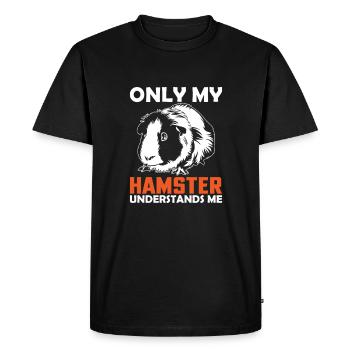 Hamster Pet Owner Animal Boys Girls Cute Hamster - Men's Premium Organic T-Shirt - black - Front - Nico (187cm)
