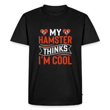 Hamster Pet Owner Animal Boys Girls Cute Hamster - Men's Premium Organic T-Shirt - black - Front - Nico (187cm)