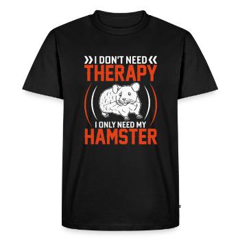 Hamster Pet Owner Animal Boys Girls Cute Hamster - Men's Premium Organic T-Shirt - black - Front - Nico (187cm)