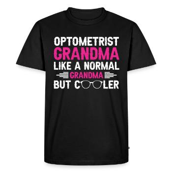 Optician Gift Optometry - Men's Premium Organic T-Shirt - black - Front - Nico (187cm)