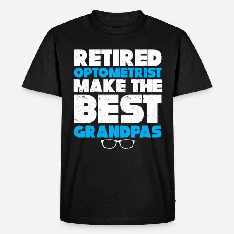 Optiker Geschenk Optometrie - Männer Premium Bio T-Shirt - Schwarz