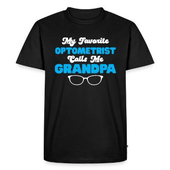 Optician Gift Optometry - Men's Premium Organic T-Shirt - black - Front - Nico (187cm)