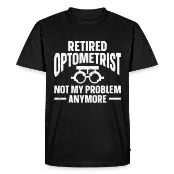 Optician Gift Optometry - Men's Premium Organic T-Shirt - black - Front - Nico (187cm)