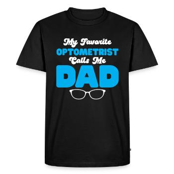 Optician Gift Optometry - Men's Premium Organic T-Shirt - black - Front - Nico (187cm)