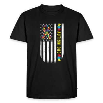 Sensibilisation à l’autisme Acceptation Choisissez la gentillesse - T-shirt Premium bio Homme - noir - Devant - Nico (187cm)