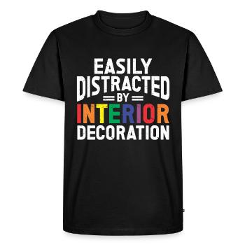 Designer d’intérieur Cadeau Designer de décoration d’intérieur - T-shirt Premium bio Homme - noir - Devant - Nico (187cm)