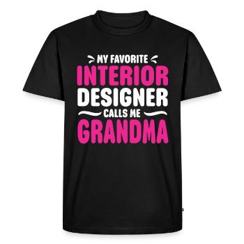 Designer d’intérieur Cadeau Designer de décoration d’intérieur - T-shirt Premium bio Homme - noir - Devant - Nico (187cm)