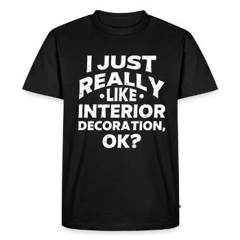 Designer d’intérieur Cadeau Designer de décoration d’intérieur - T-shirt Premium bio Homme - noir - Devant - Nico (187cm)