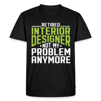 Designer d’intérieur Cadeau Designer de décoration d’intérieur - T-shirt Premium bio Homme - noir - Devant - Nico (187cm)