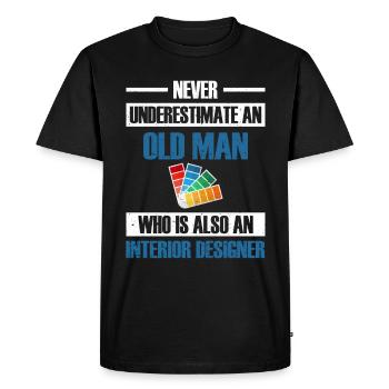 Designer d’intérieur Cadeau Designer de décoration d’intérieur - T-shirt Premium bio Homme - noir - Devant - Nico (187cm)