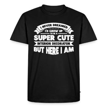 Designer d’intérieur Cadeau Designer de décoration d’intérieur - T-shirt Premium bio Homme - noir - Devant - Nico (187cm)