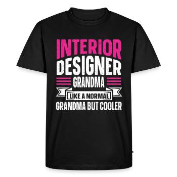 Designer d’intérieur Cadeau Designer de décoration d’intérieur - T-shirt Premium bio Homme - noir - Devant - Nico (187cm)