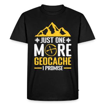 Geocaching Gift Geocacher Geocache - Men's Premium Organic T-Shirt - black - Front - Nico (187cm)